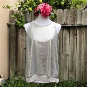JLO sequined tank top